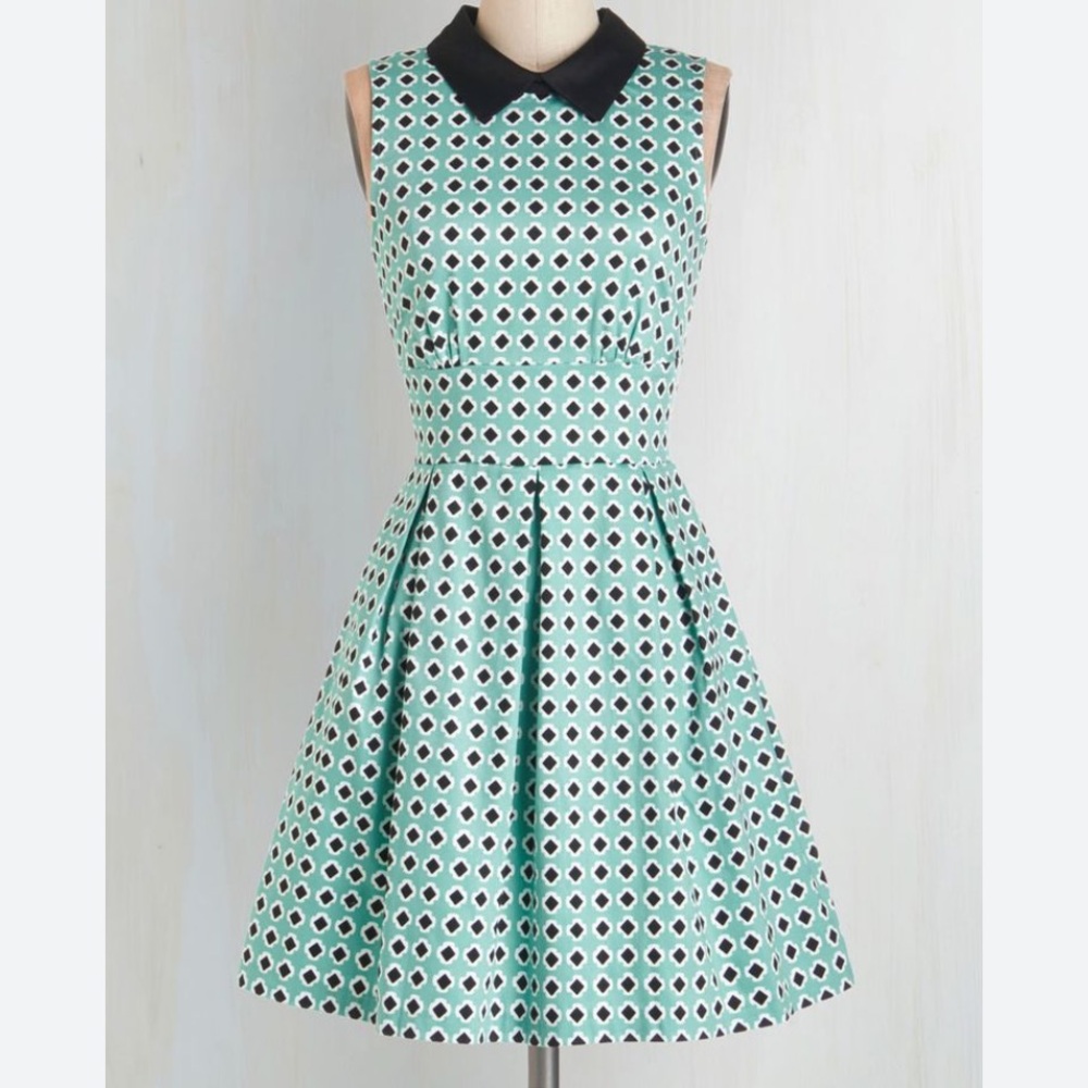 Closet London Dress green print